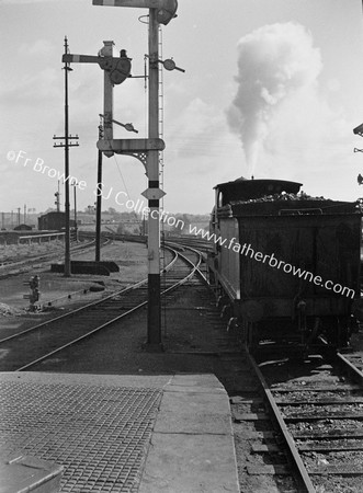 REAR OF LOCO MAKING STEAM